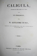 Alexandre Dumas, Caligula
